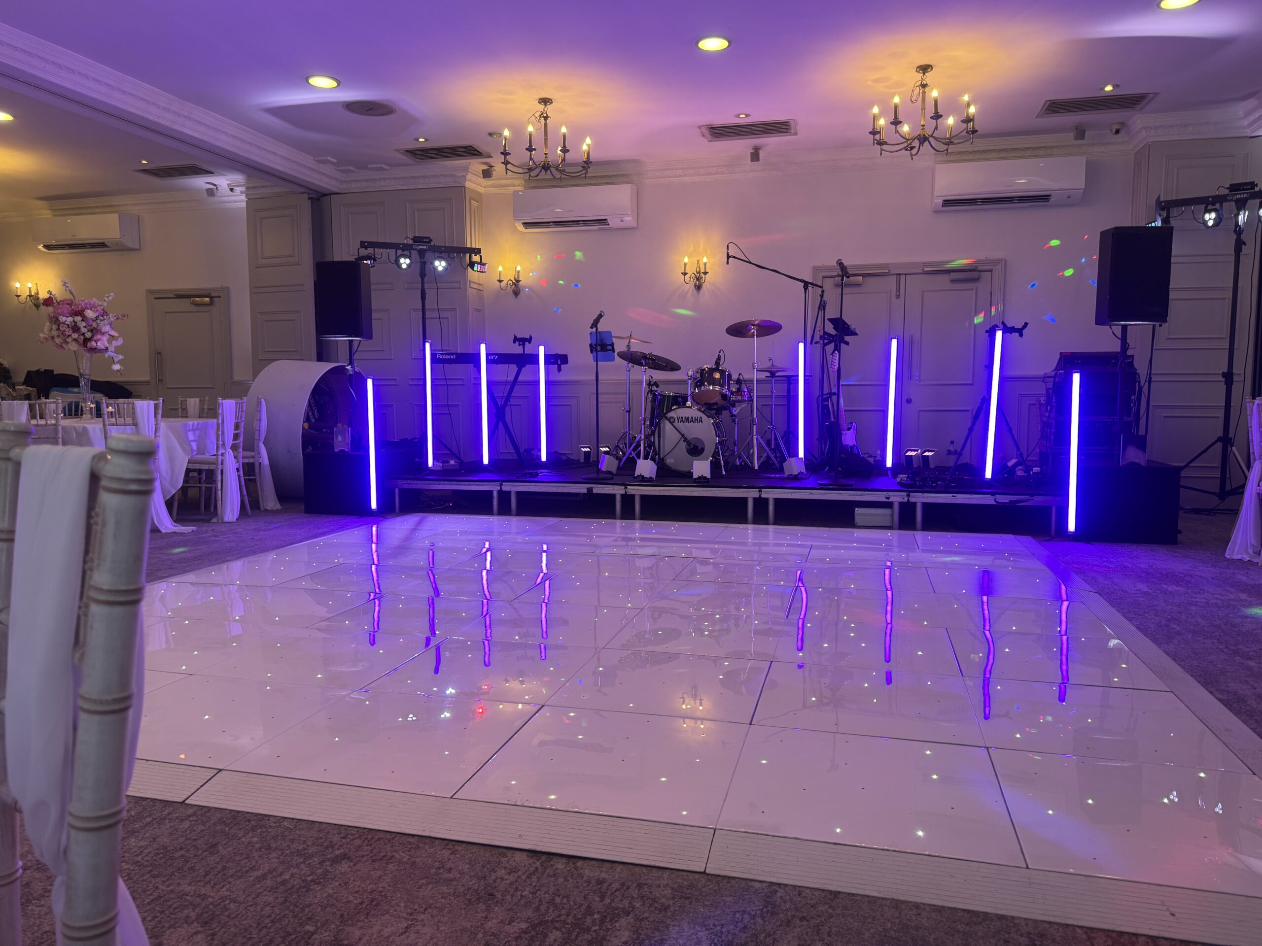 White LED Starligt Dance Floor