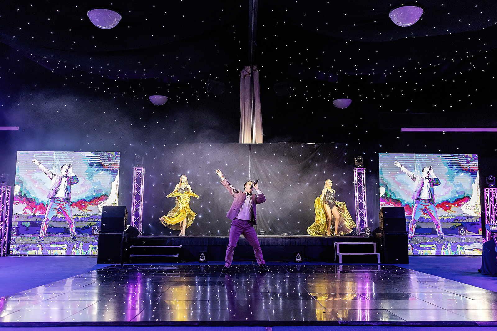 Black Starlit Dance Floor