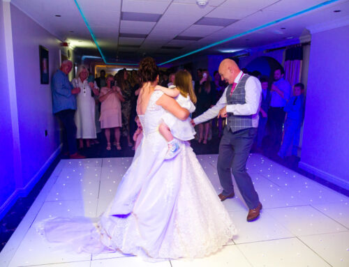 Elegant Wedding Reception – White LED Starlit Floor