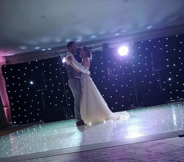 White LED Starligt Dance Floor