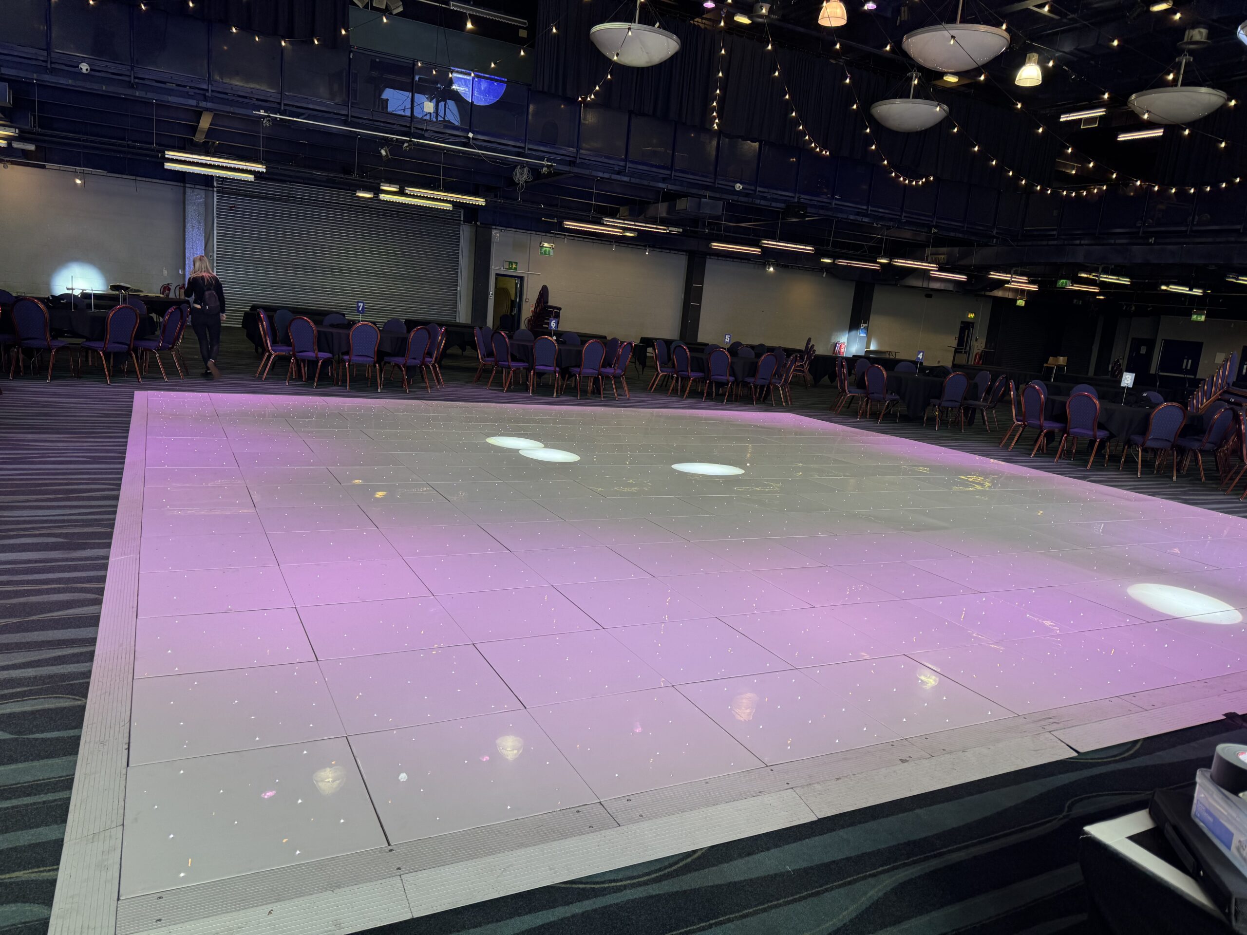 White LED Starligt Dance Floor