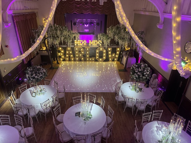 White LED Starlit Dance Floor