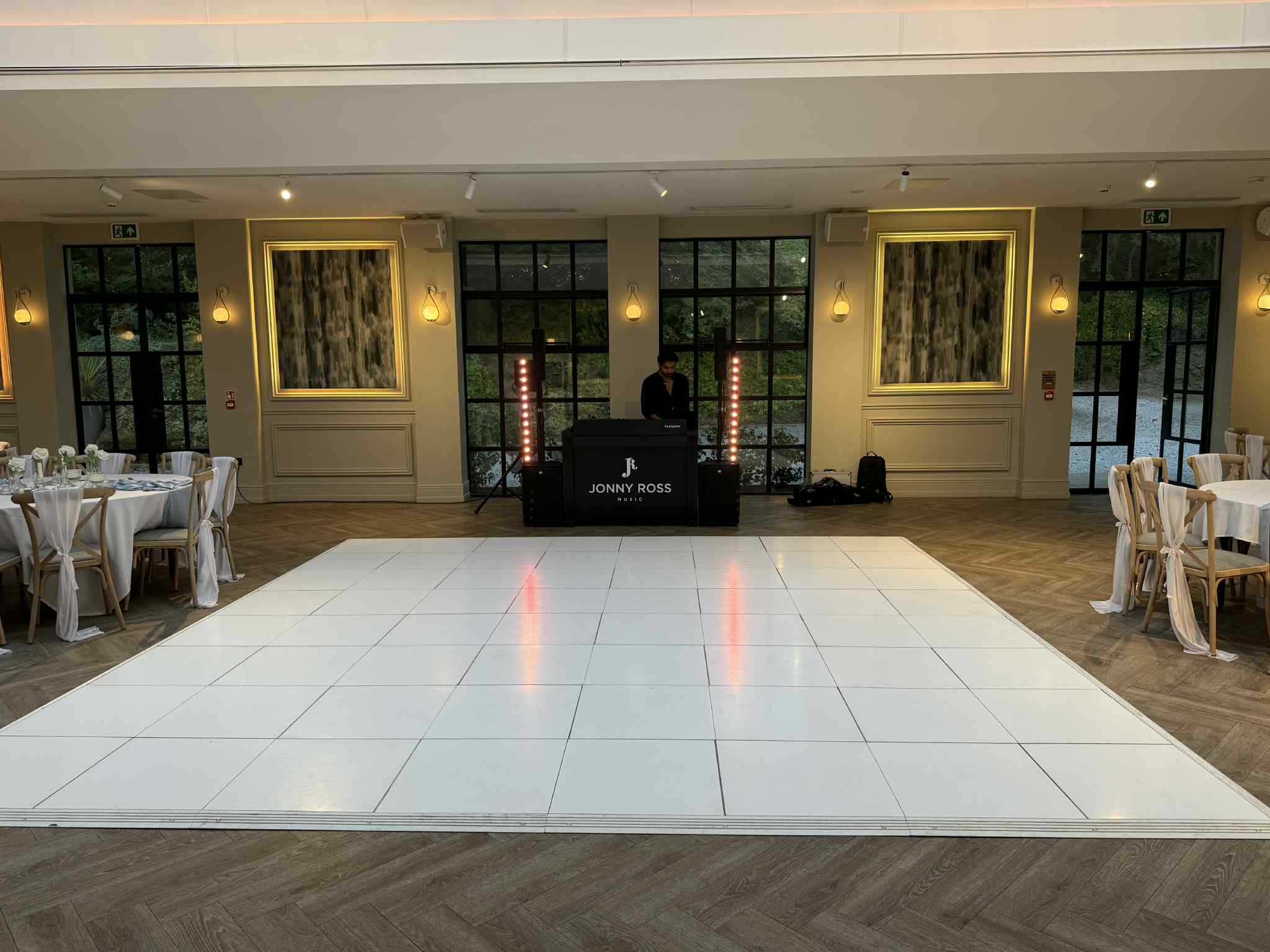 White LED Starlit Dance Floor